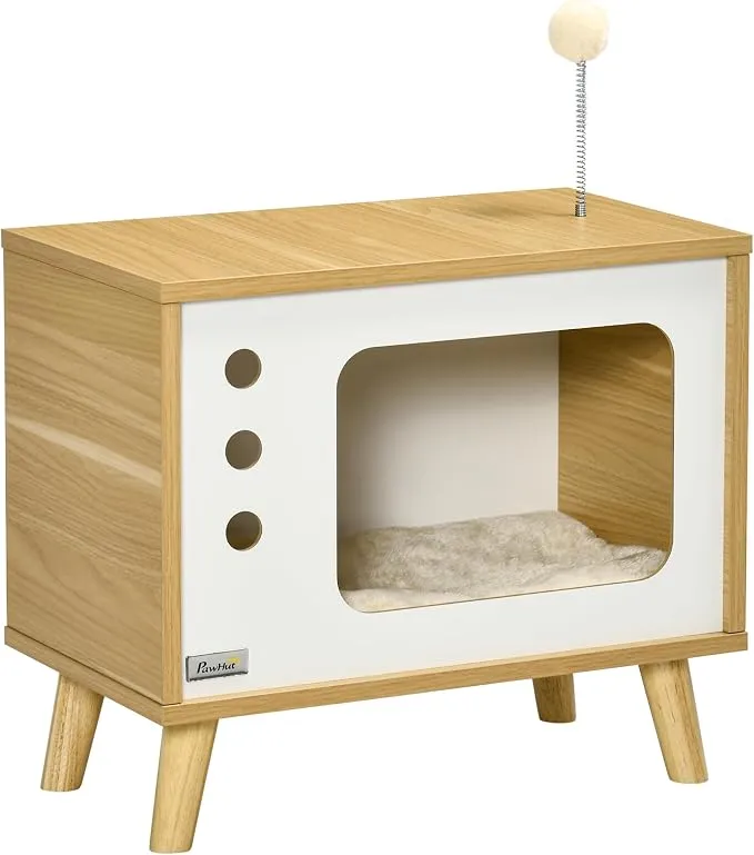 Couchage chat meuble TV