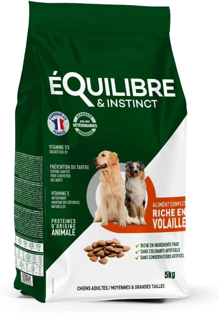 Equilibre et Instinct  Grand Chien Adulte Volaille 5 kg