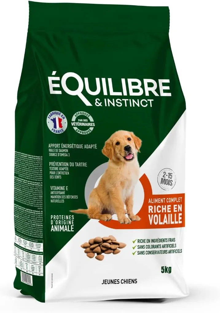 Equilibre et Instinct Chiot Volaille 5 kg