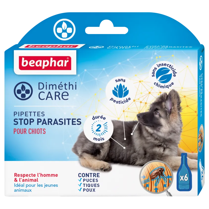 Pipette anti parasitaire DimethiCare pour chiot